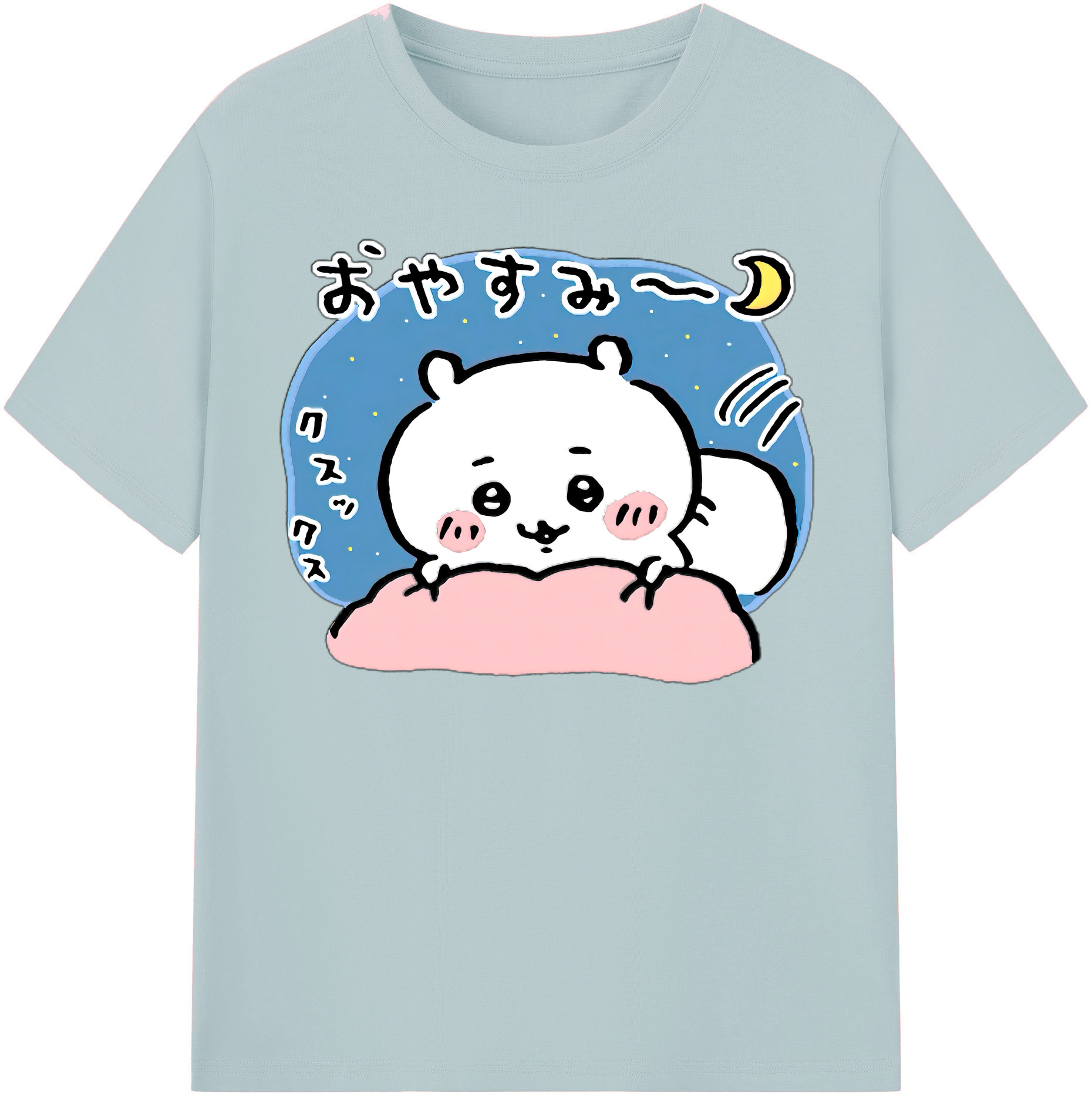 （画像用） ちいかわ ちいかわ Chii-kawa chiikawa 綿100％半袖Tシャツ（フロントプリント）